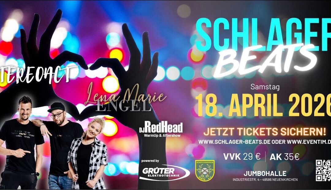 Arbeitseinsätze Schlagerbeats 28.03. – 18.04.2026
